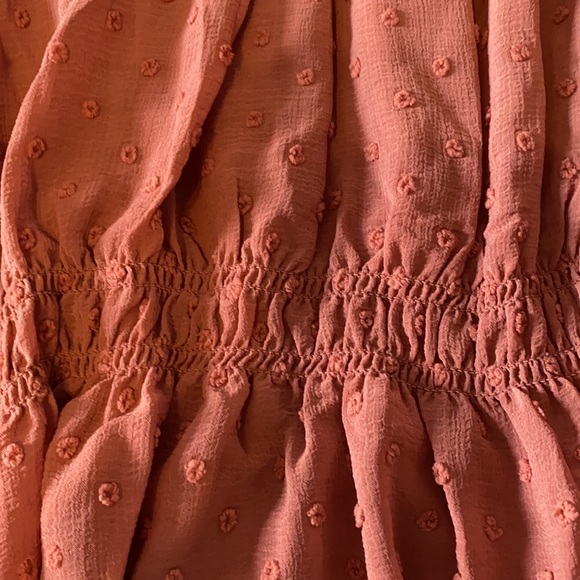 Dusty Pink Peplum Top - Picture 4 of 5